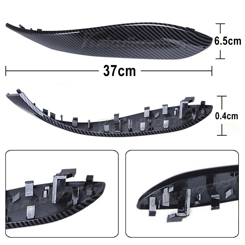 탄소 섬유 자동차 인테리어 내부 도어 팔걸이 핸들 커버 트림, BMW 3 4 시리즈 F30 F31 2013-2017 GT F34 2014-2017 F36 2015-17