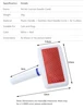 Pet Slicker Brush for Dogs Cats Massage Grooming Brush, Deshedding Comb for Poodle Maltese Puppy  Kitten Guinea Pig Rabbit  Gent 5