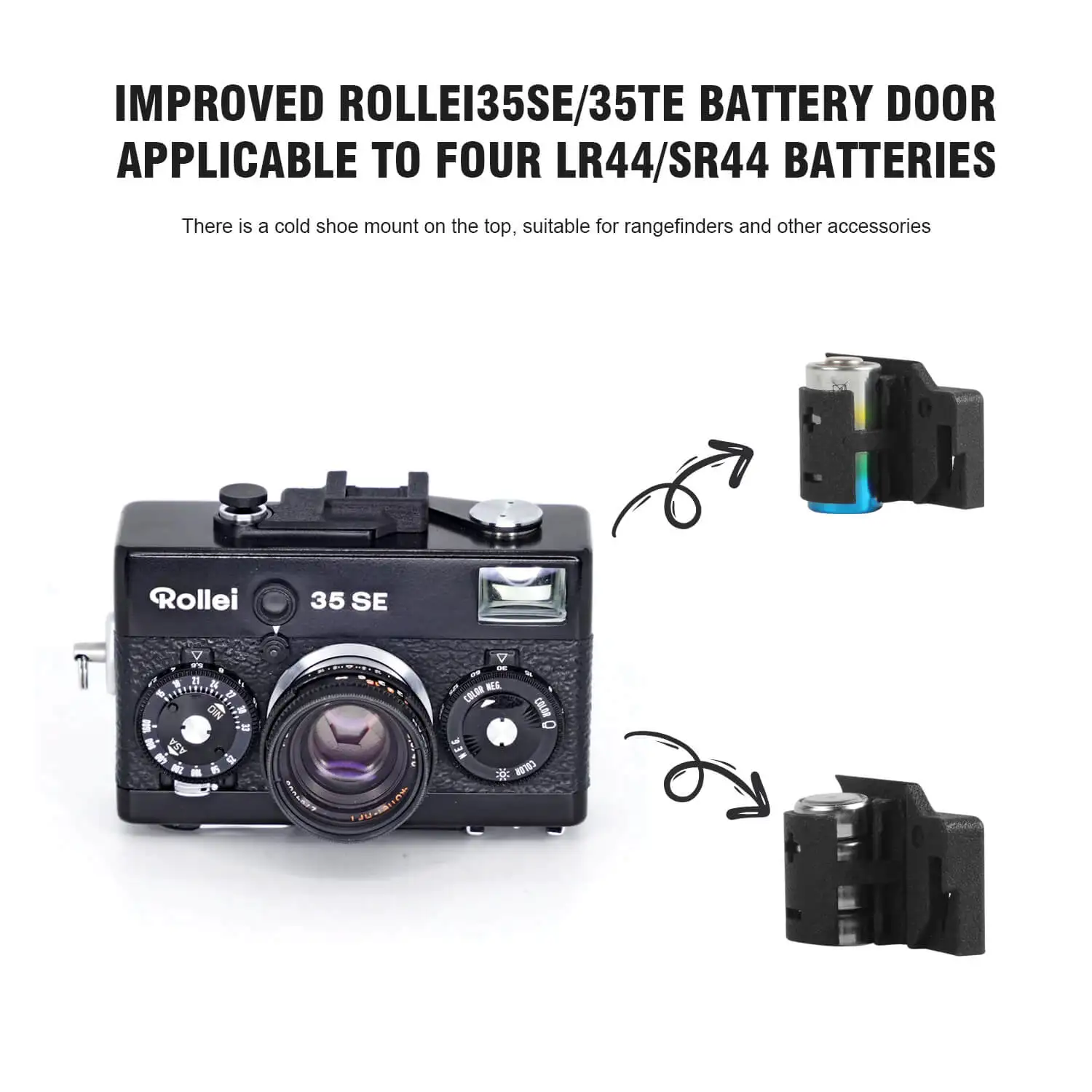 Rollei 35se Rollei 35 Led Battery Rollei 35SE 35TE Battery Door Replacement  LR44 To PX27 Battery