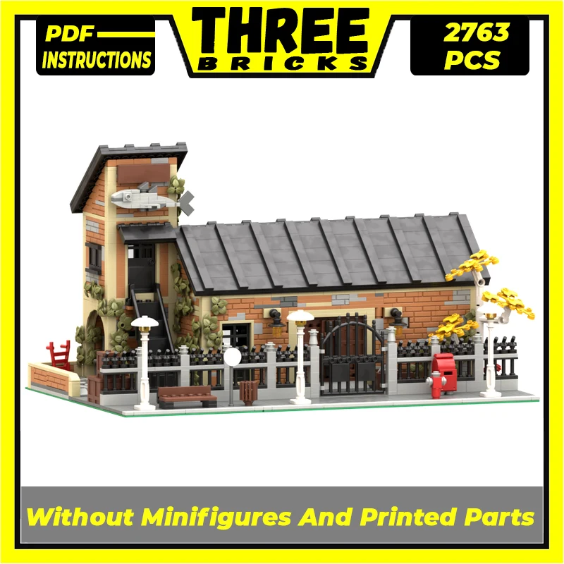 

Конструктор Moc детский модульный, модель уличного вида, Заводская технология, ловля рыбы в консерве, подарок, игрушка для детей, сборка «сделай сам»