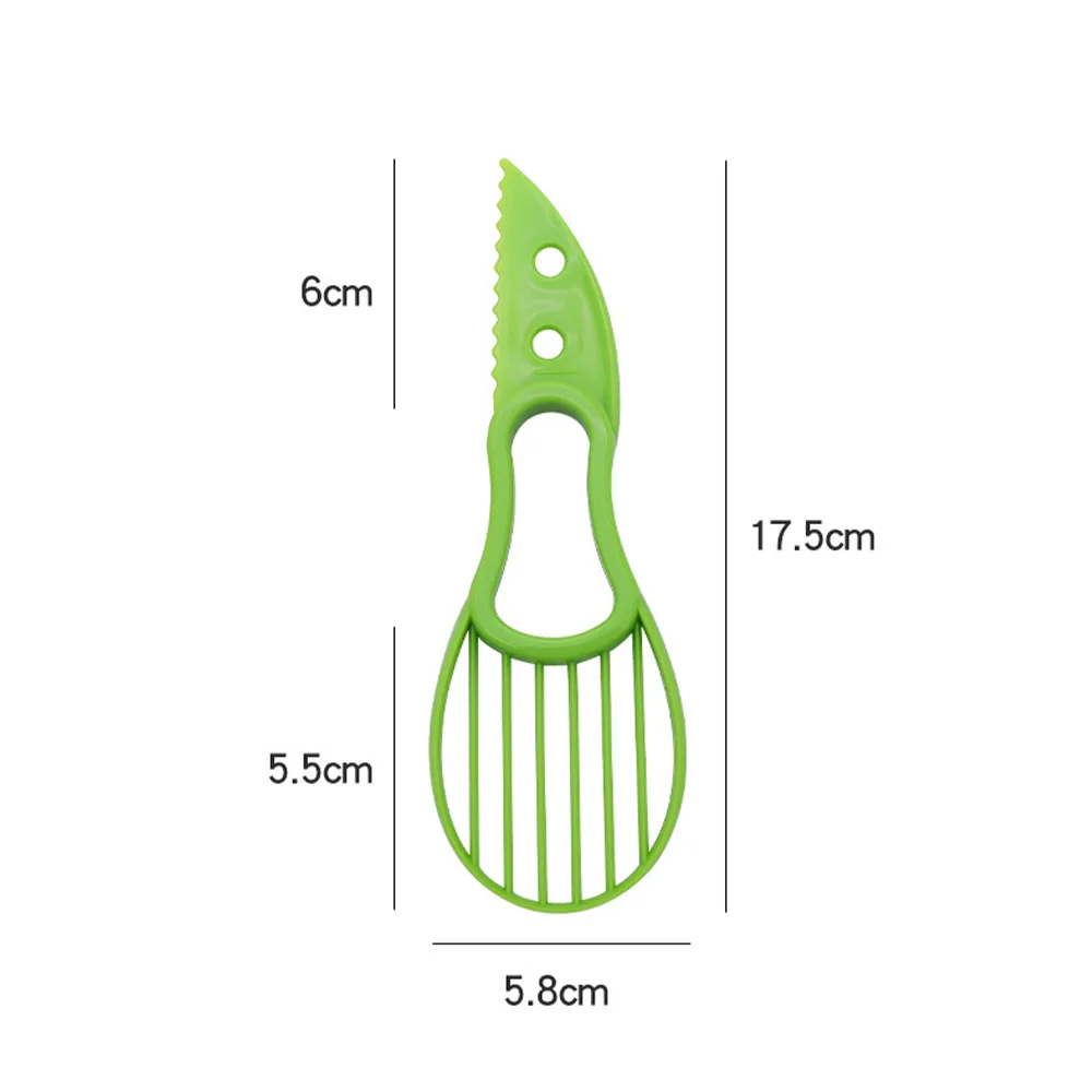 3 In 1 Multi-Function Avocado Peeler Pulp Separator Plastic Orange Kiwi Fruit Peeler Knife Cutter Household Kitchen Accessories