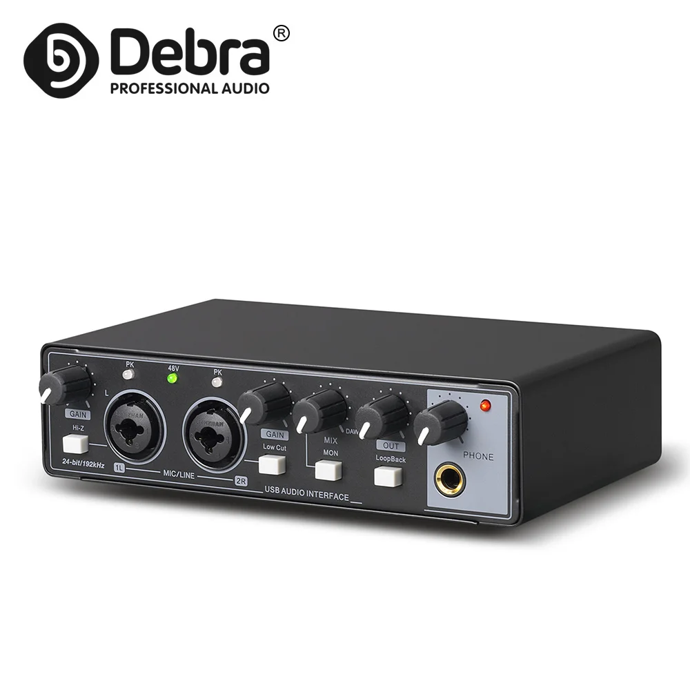 

Debra MD22 Professional Audio Sound Card Monitor For Instrumental Performance Recording Studio Live Broadcast