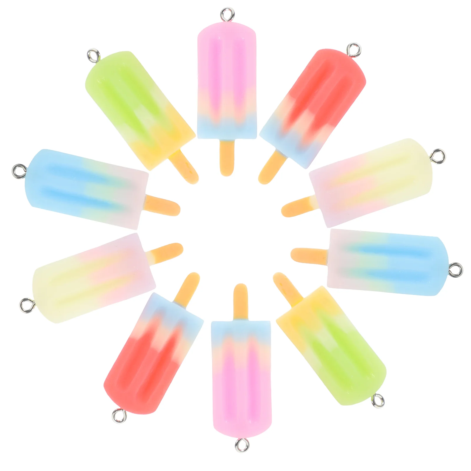 

25 Pcs Pendant Earrings Jewelry Making Supplies Pendants for Necklaces Charms Christmas Bracelets Resin Bulk Keychain Ice Cream