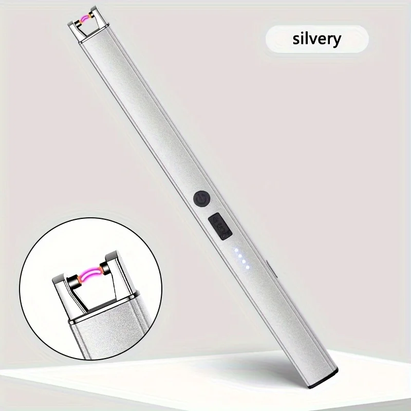 1pc, windproof charging arc lighting USB powered igniter, suitable for outdoor and kitchen use, outdoor camping 6