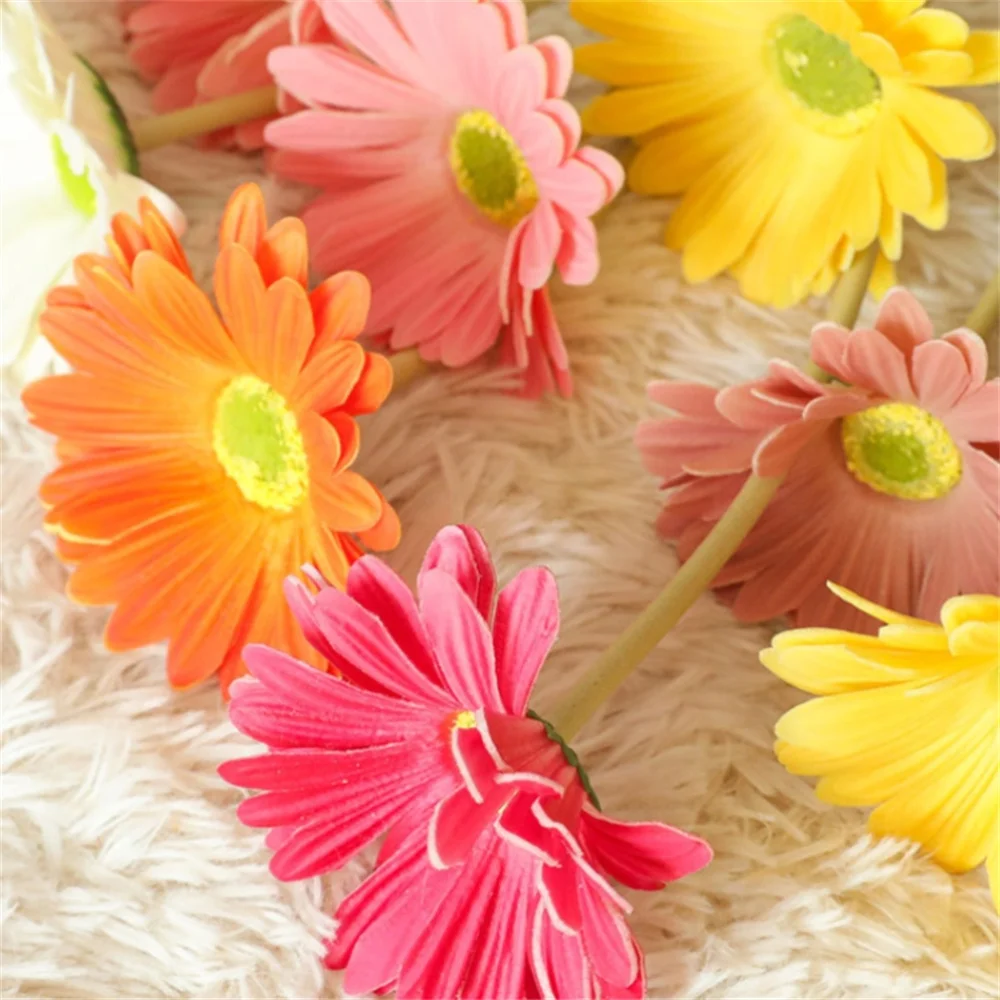 Daisy Flowers Artificial Decor  Artificial Daisy Silk Flower - 10pcs  Artificial - Aliexpress