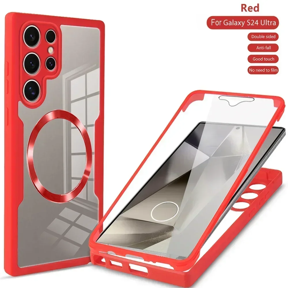 Ultimate Shockproof Magnetic Wireless Charging Case - Transparent Cover