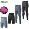 WOSAWE Women Cycling Shorts 3D Padded Shockproof MTB Bike Shorts Ladies Bicycle Pad Shorts Mountain Fitness Tights 2 Pockets
