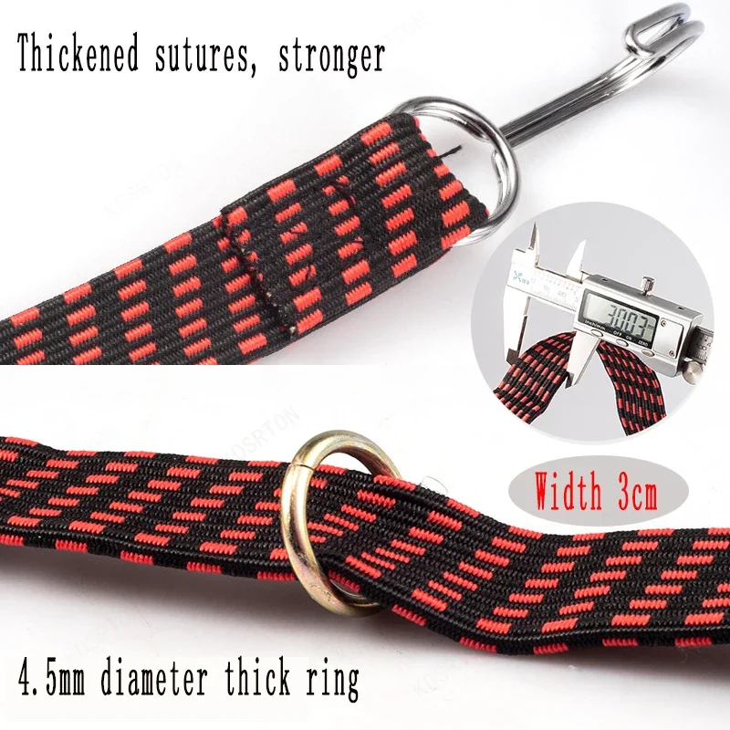 Motorcycle Elastics Rubber Luggage Rope Cord Hooks Bikes Rope Tie Auto Luggage Roof Rack Strap Fixed Band Hook Car Accessories