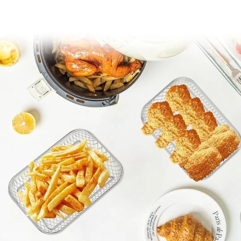 Grill Steaming Rack Rack Stainless Steel Air Fryers Accessories Air Fryers Multilayers Racks for X7XA