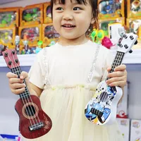 Children Simulation Guitar Mini 4 Strings Ukulele Musical Instruments Toy Kids Guitar Beginners Baby Early Education Toy Gift 1