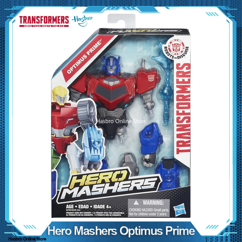Y Transformers Hero Mashers Robot In Travestimento Optimus Prime Figure B0780As0