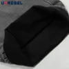 Retro Black Gray Jeans Mens Spring Fleece Washed Distressed High Street Loose Straight Wide Leg Denim Pants Men 6