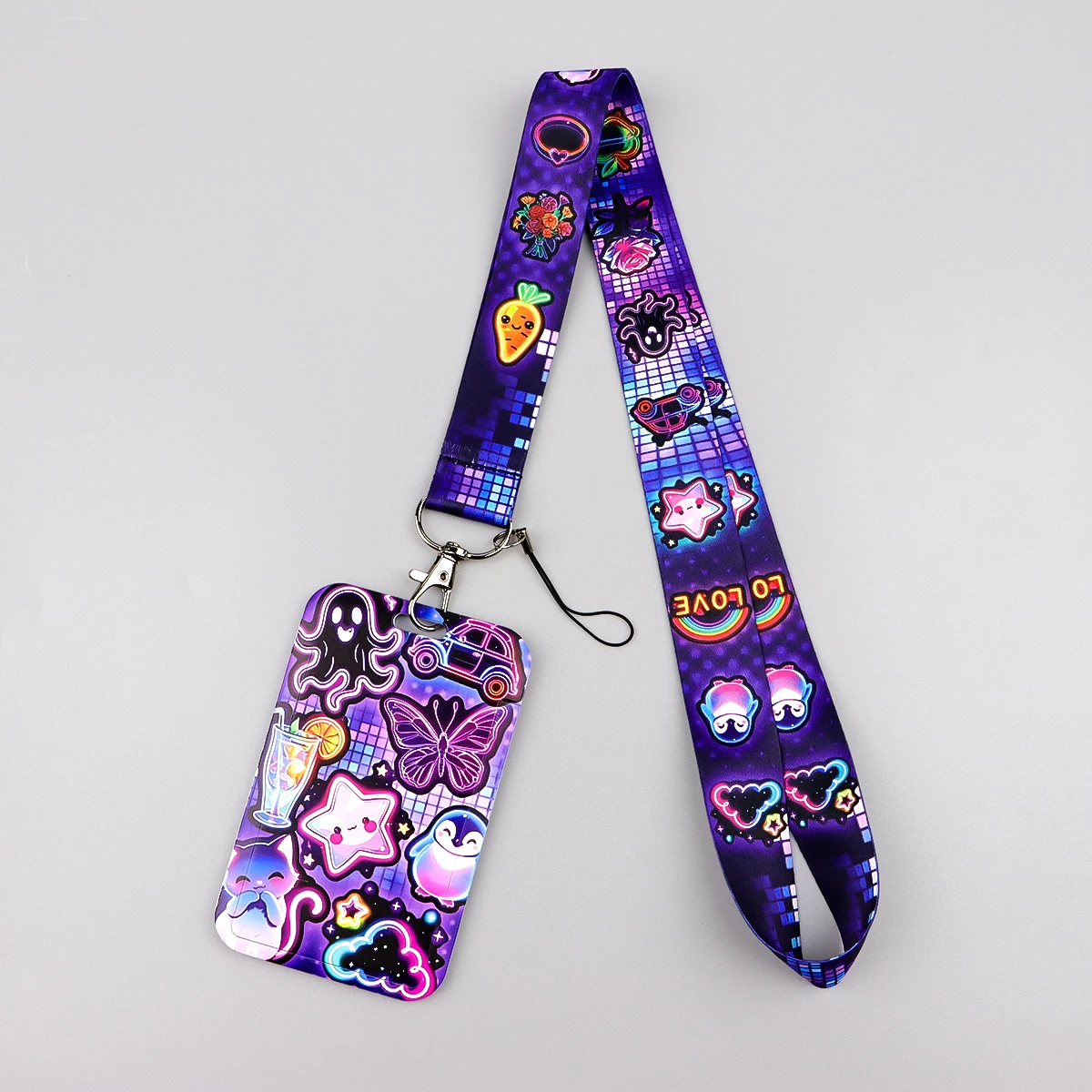 Chic Phone Lanyard Wallet Case with Fashionable Neck Strap and Card Holder