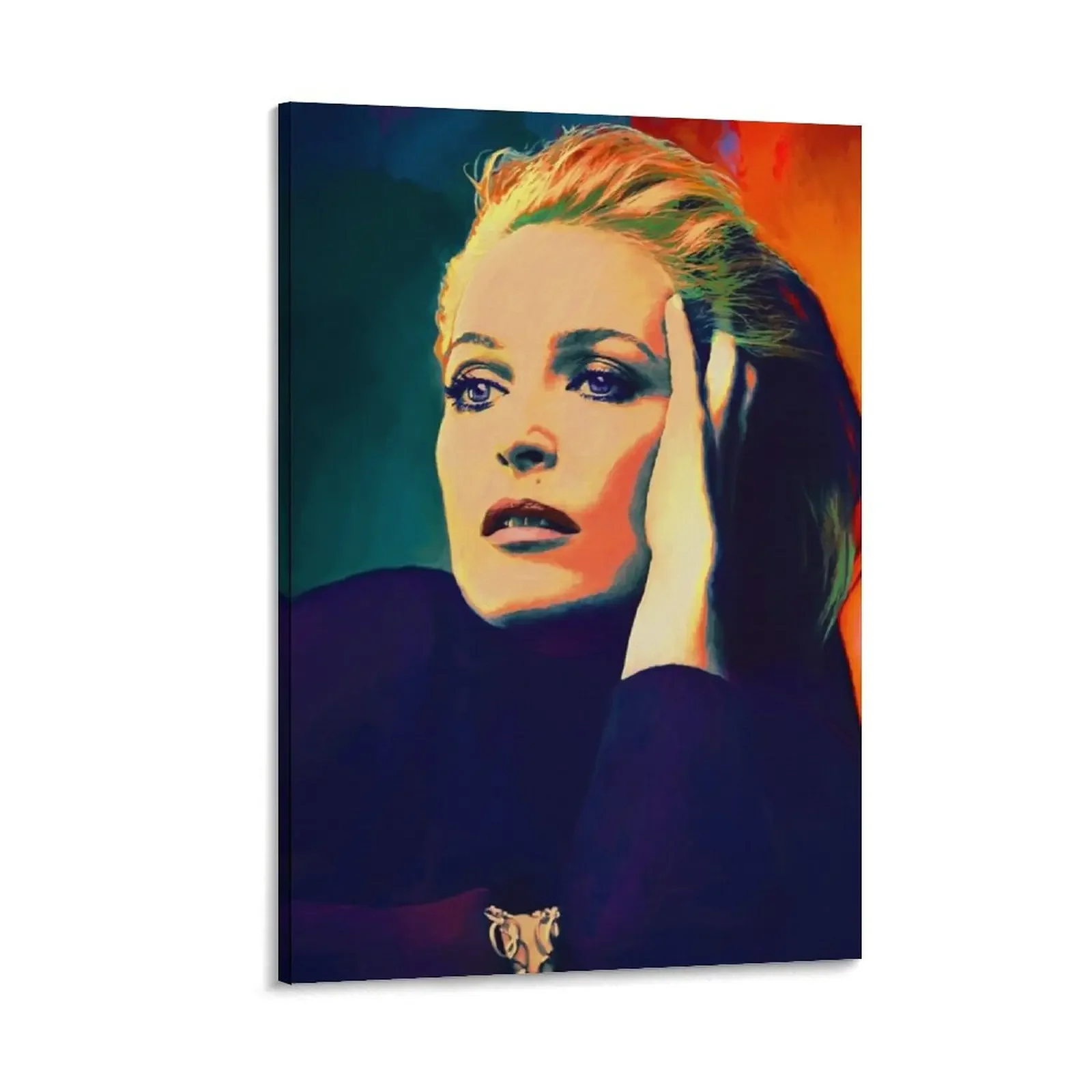 

Gillian Anderson Poster in oil colors Canvas Painting Decorative painting for bedroom Decoration home