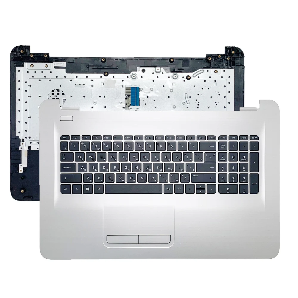 Original New Laptop Palmrest Upper Case Cover With Russian Keyboard For Hp Pavilion 17-X 17-Y 17-Ay 270 G5 Tpn-W121 Silvery