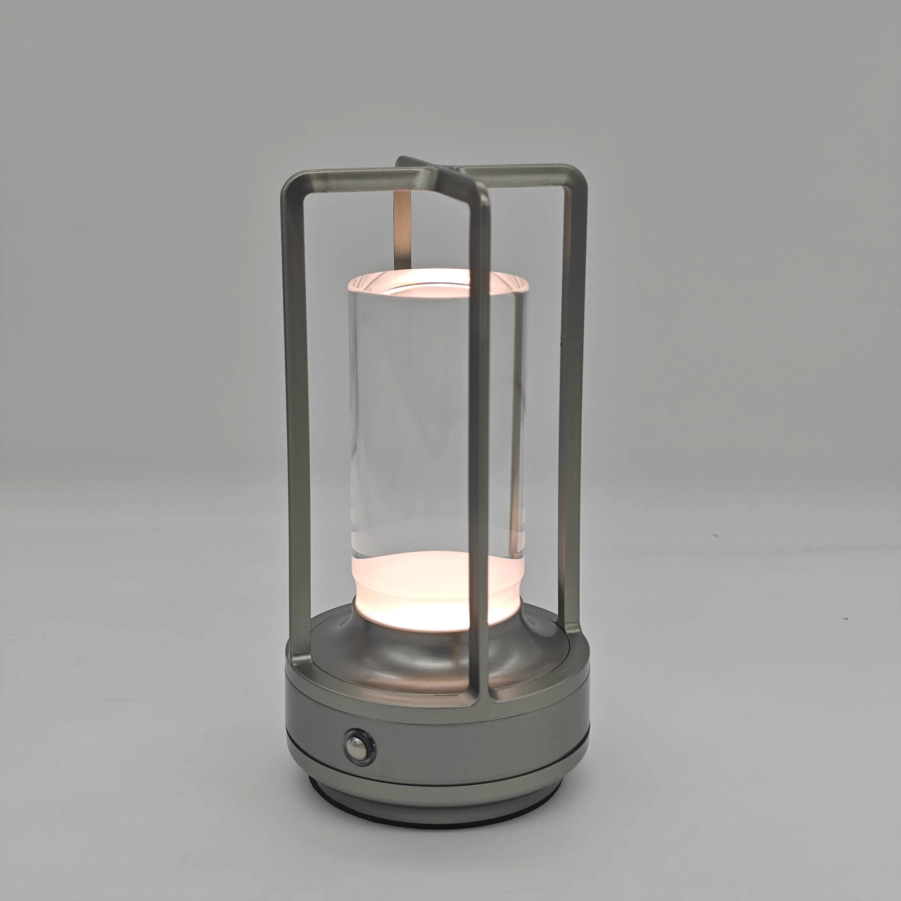 rechargeable crystal lamp bedside table bedroom led Touch table lamp Restaurant decoration atmosphere Night light 4