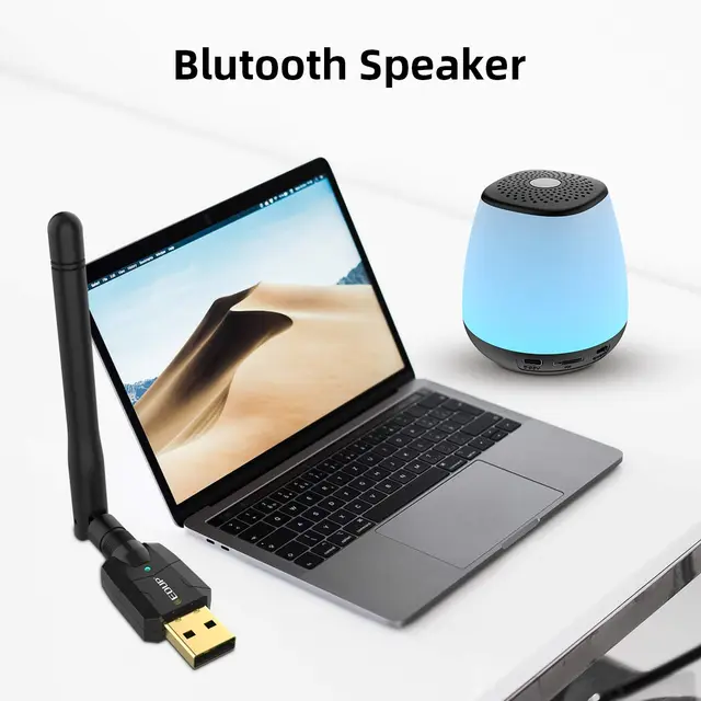 Adaptateur Bluetooth USB 5.3 Pour PC - Émetteur/récepteur Sans Fil, Connexion Clavier, Souris, Audio - Plug & Play Windows 8/10/11