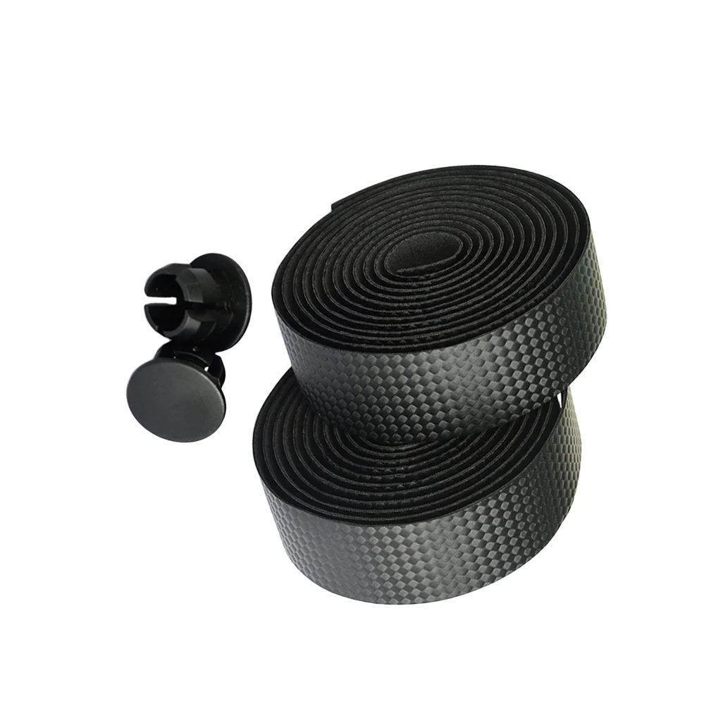 

1 Set Bike Bar Handlebar Tape Anti-slip Shockproof Cycling Road Race Bike Handlebar Tape Bent Strap (Black)