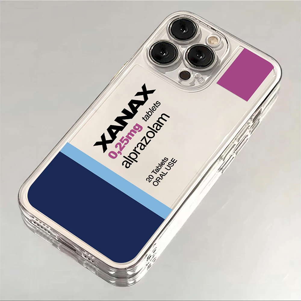 XANAX Transparent Soft TPU Back Cover Phone Case