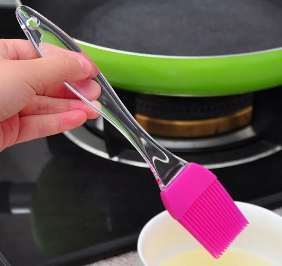 1 Pc Practical Silicone Baking Bakeware Bread Cook Pastry Oil Cream BBQ Tools Basting Brush Best Hot (Random Color)