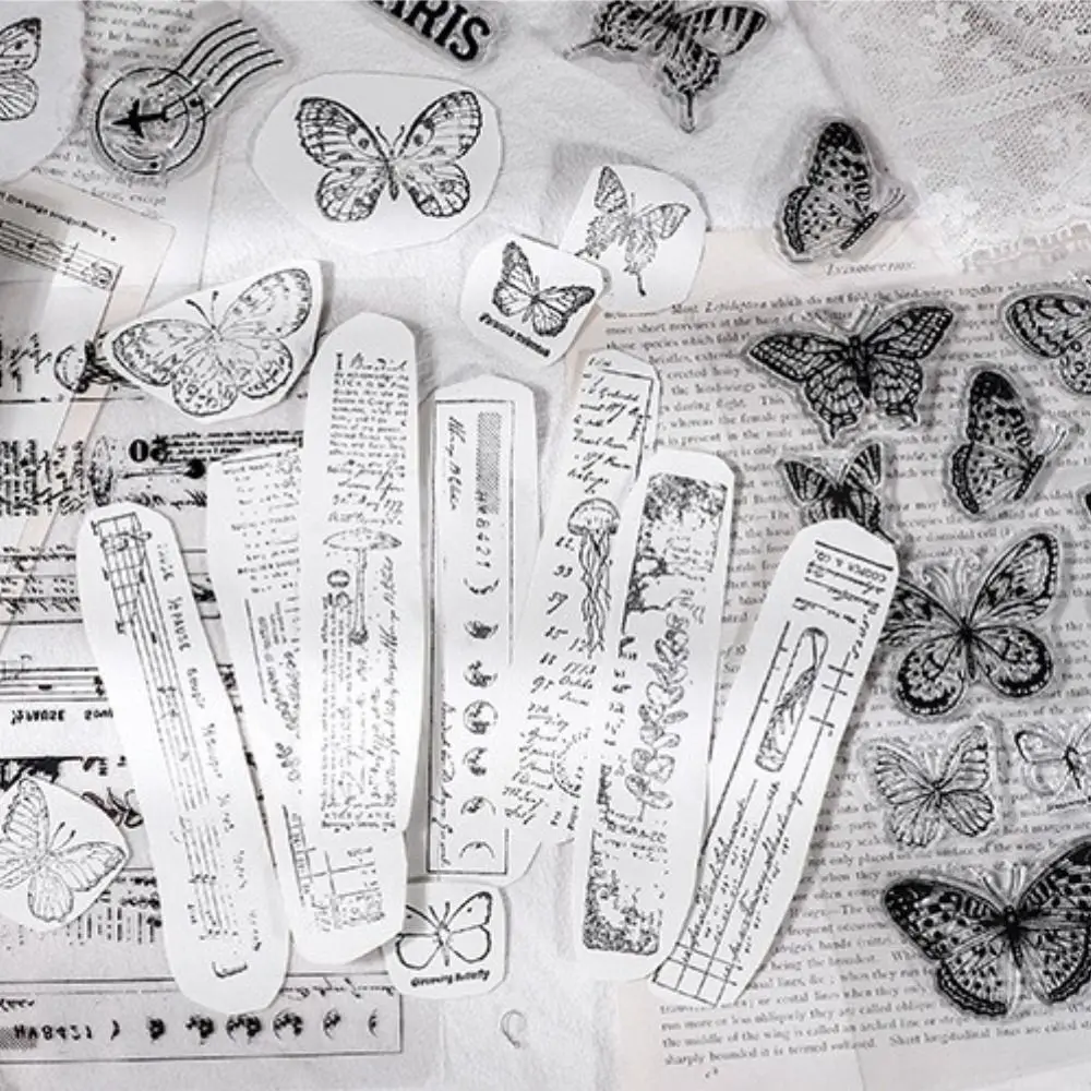

Принадлежности для скрапбукинга бабочка прозрачный силиконовый штамп тисненые уплотнения штамп DIY Журнал альбомы украшение для альбома