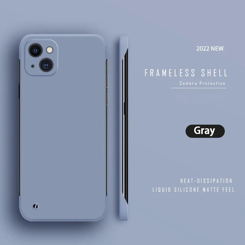 Luxury Ultra Thin Frameless Matte Phone Case - Hard Slim Back Cover Shell