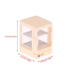 Miniature Dollhouse Beverage Shop Workbench with Blender, Coffee Grinder, Toaster, Oven, and Ice Cream Machine DIY Set (B1)