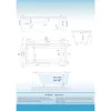 60" Acrylic Alcove Soaking Bathtub with Right Drain，Brushed Nickel Pop-Up Drain Included，Easy Installation，Non-Slip Bathtub 6