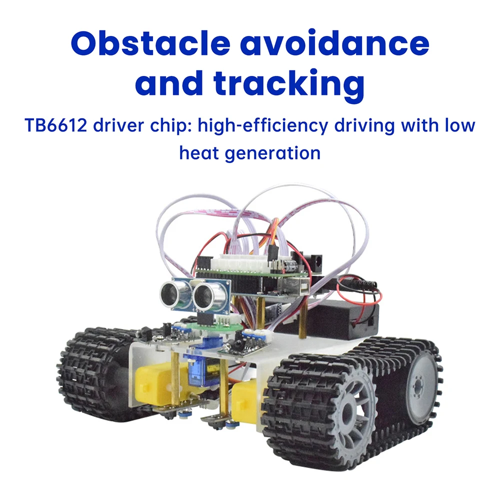Kit Robot Tank Chenilles Arduino Uno Bluetooth Ultrason