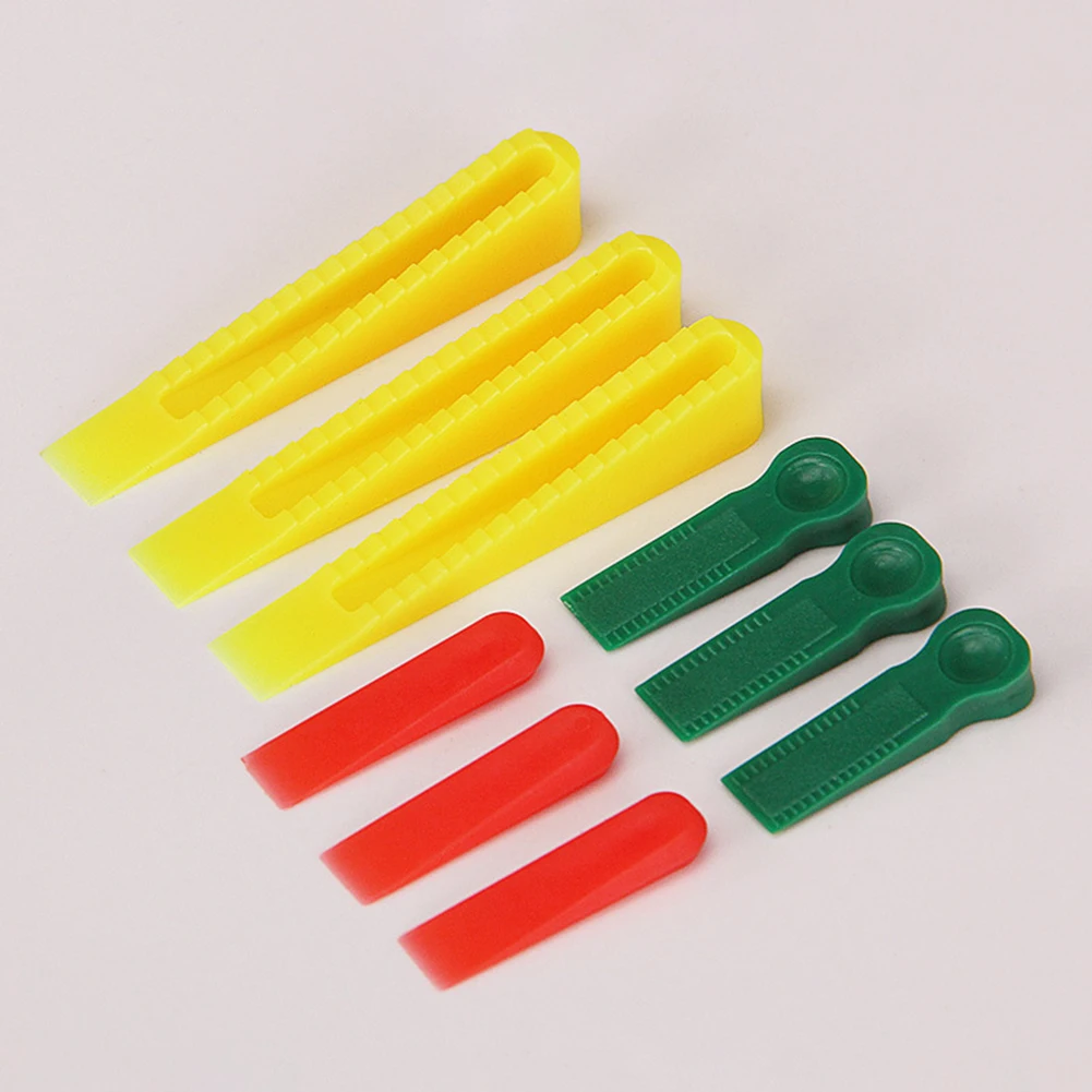 100Pcs Reusable Wedges Porcelain Ceramic Durable Tile Ceramic Level Spacer for Home Decoration Gap Filling Tiling tile spacers