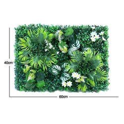 Lush Green Artificial Plant Wall Panel - Home and Garden Decorative Landscape (Plant wall-E)