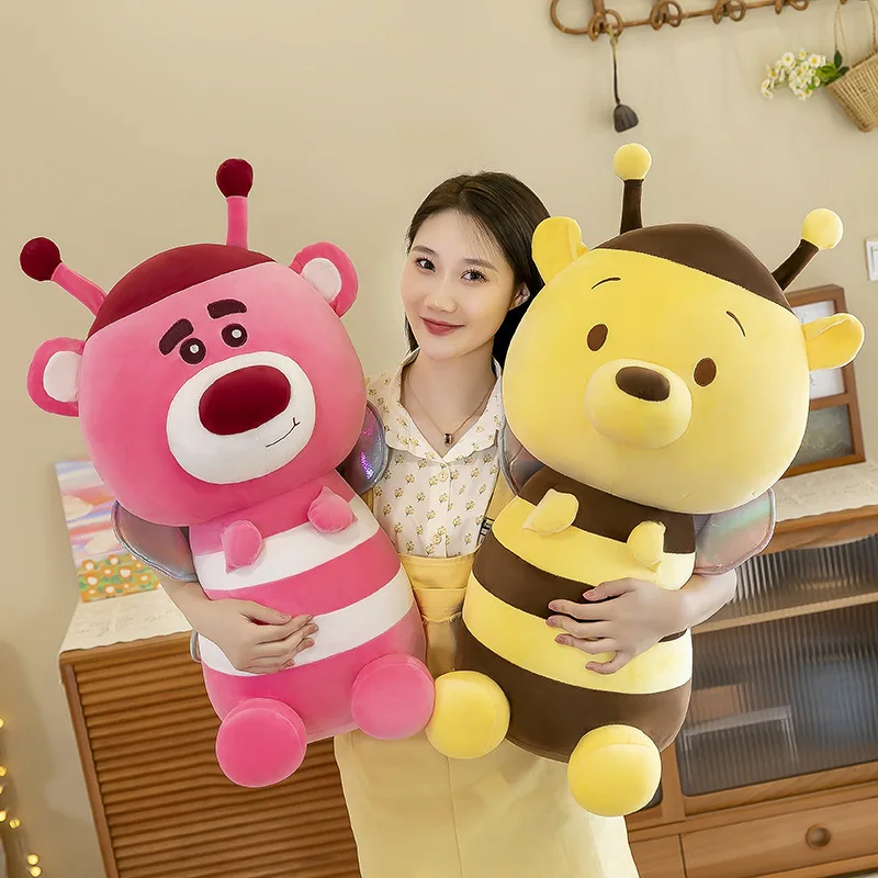 

25/28/30cm Cute Disney Pineapple Winnie The Pooh Plush Doll Kawaii Anime Figure Cartoon Plush Toys for Girls Birthday Gift Kids