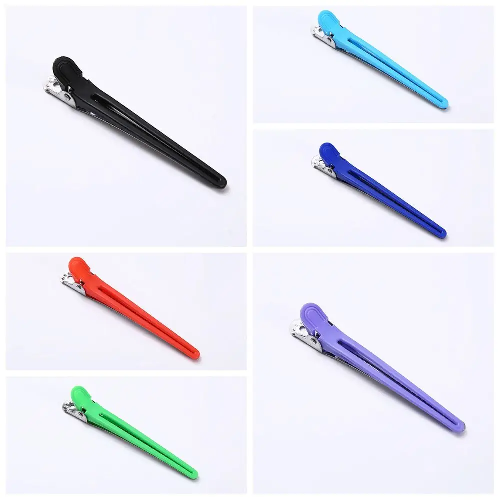 

12pcs/set Long Salon Fixed Hair Pin Durable Plastic Blue Curl Hairclip Black Styling Hair Accessory Ladies