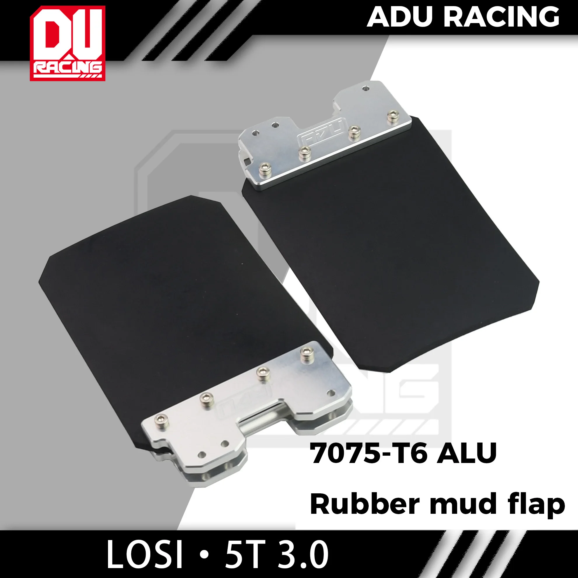 ADU RACING 7075-T6 ALU 고무 머드 플랩 LOSI 1/5 5IVE-..