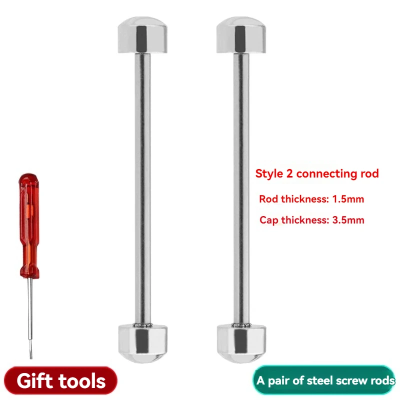 Premium Stainless Steel Watch Band Screw Rod for Fiyta and Rossini 18mm