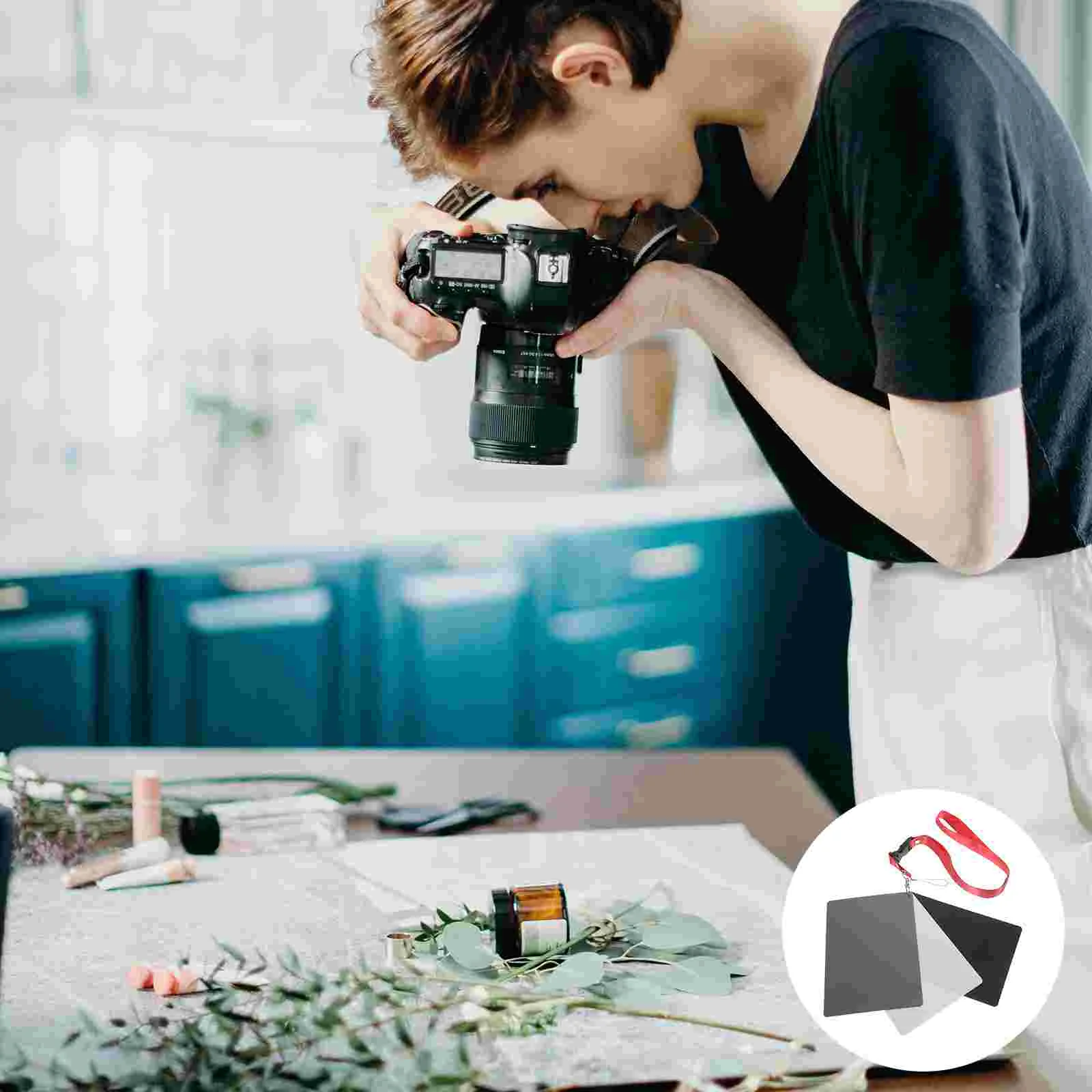 밸런스 카드, 흑백 및 회색 밸런스 카드, 18% 노출 사진 카드