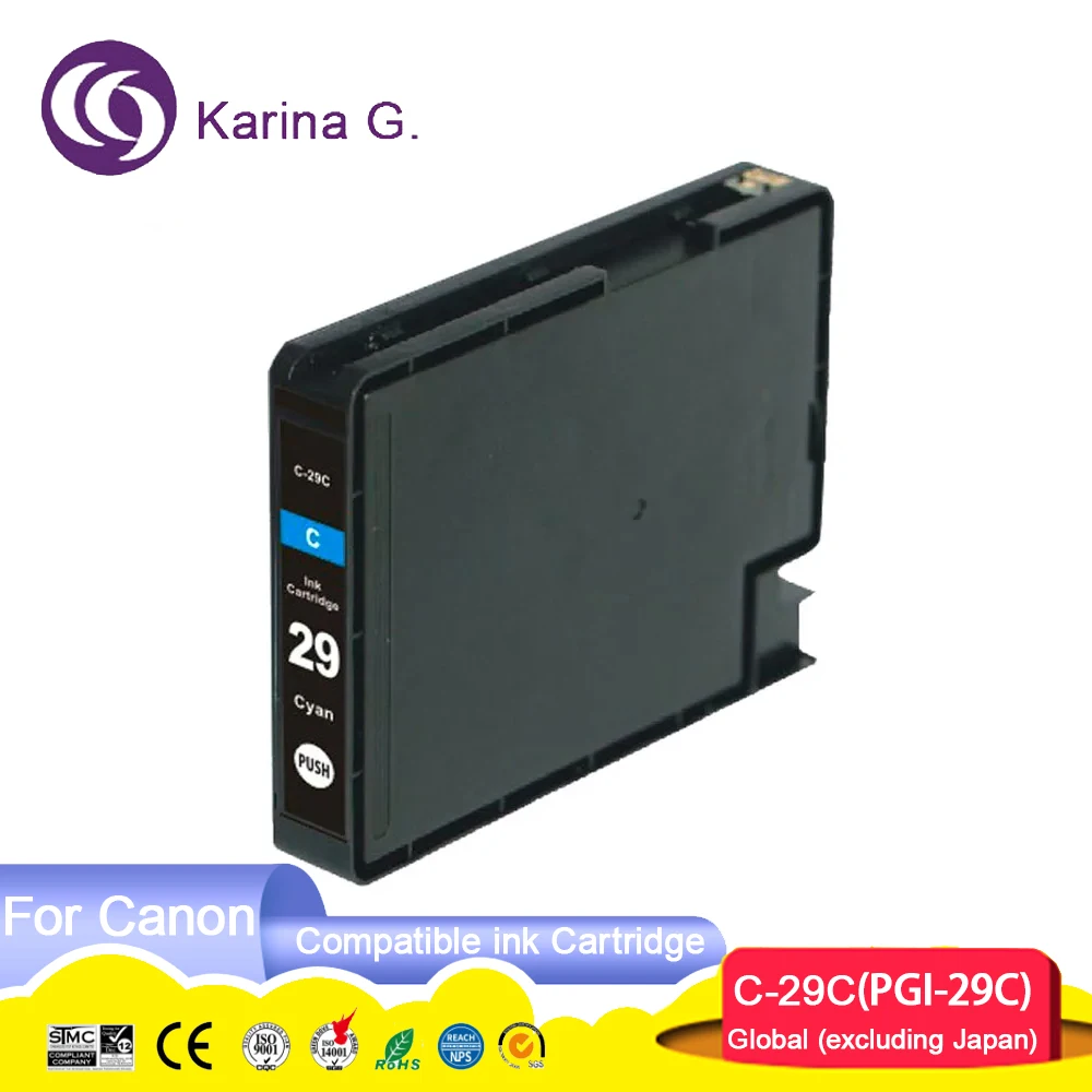 PGI-29 PGI29 PGI 29 C-29 Premium Color Compatible InkJet Ink Cartridge for Pixm