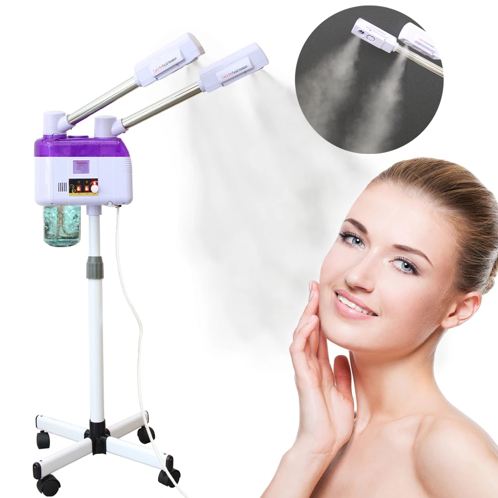 

2 in 1 Cold Hot Facial Steamer Spray Face Moisturizer Vaporizer Mist Machine Pore Deep Clean Skin Care Spa Ozone Ion Sparyer