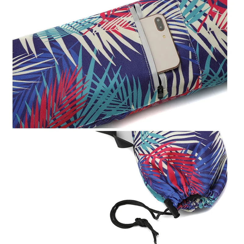 Yoga Mat Bag Carrier Adjustable Shoulder Strap Printing Portable for Fitness Sports Carrier Adjustable Shoulder Strap Printing 4