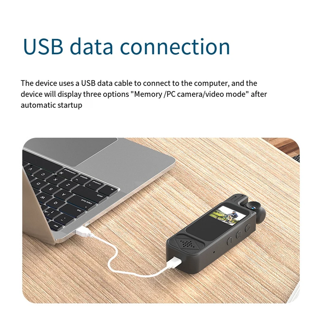 1080P HD Sports Camera Color Display Screen 180 ° Rotatable Infrared Digital Video Recorder Bodycam Driving Recorder Sports DV