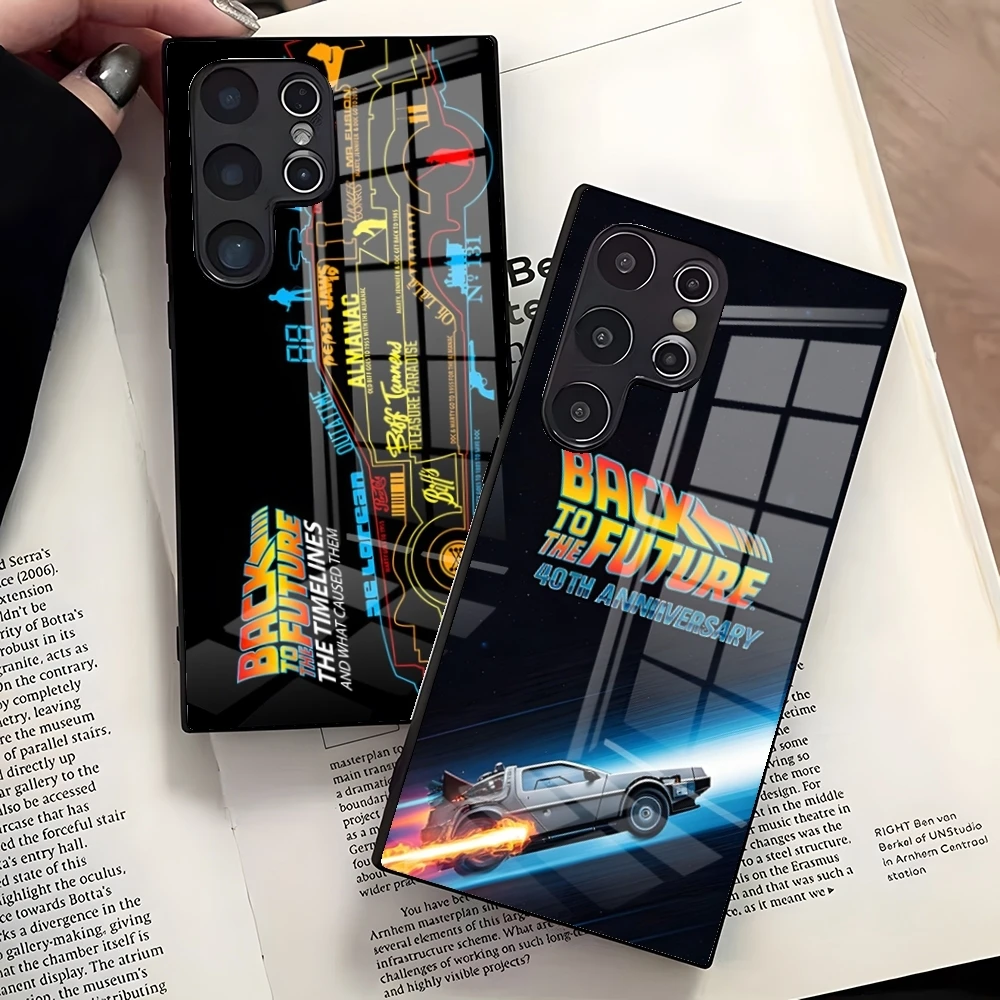Back To The Future Themed Glass Phone Case