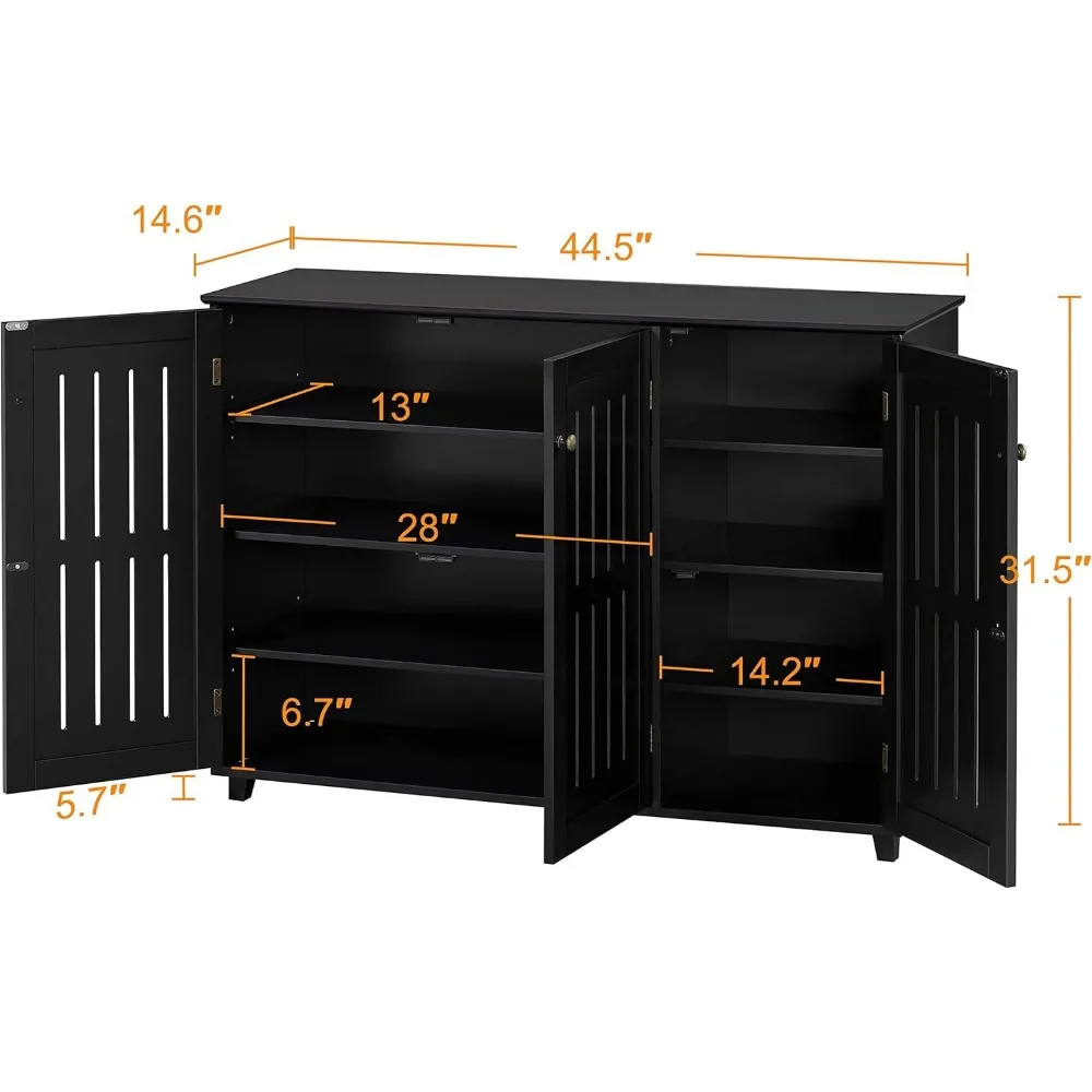 Shoe Cabinet, Shoes Rack Adjustable Storage, 4 Tier Shoes Rack, Shoe Cabinet