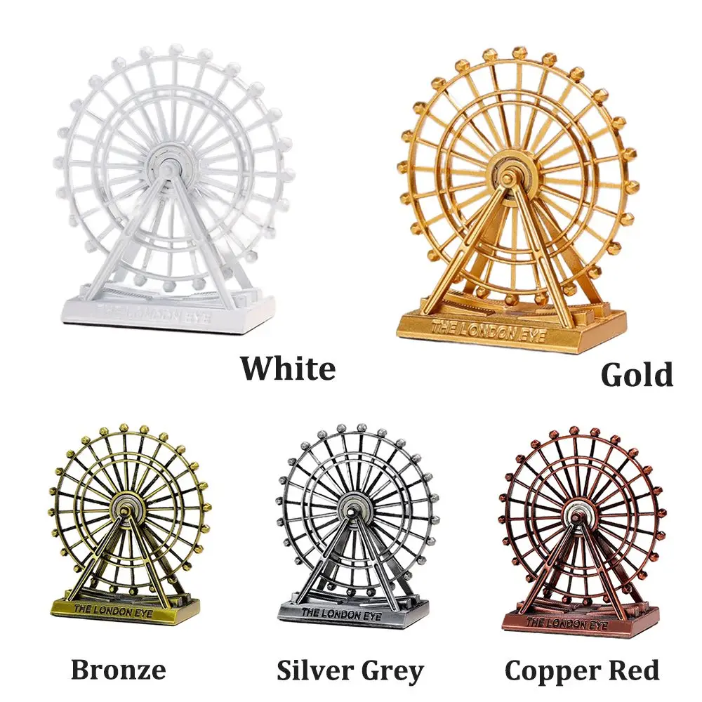 S7e1e3a7f1cb94ed6aef00a22b9899503f Akcesoria pulpitu kreatywny Retro rękodzieło London Eye Ornament diabelski młyn Model obrotowa figurka sztuki