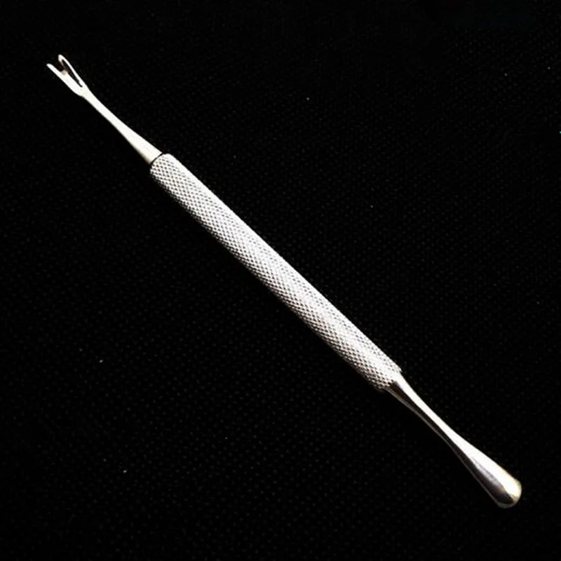 

Stainless Steel Cuticle Pusher Remover Spoon Trimmer Metal Double Sided Finger Dead Skin Push Nail Art Manicure Pedicure Tool