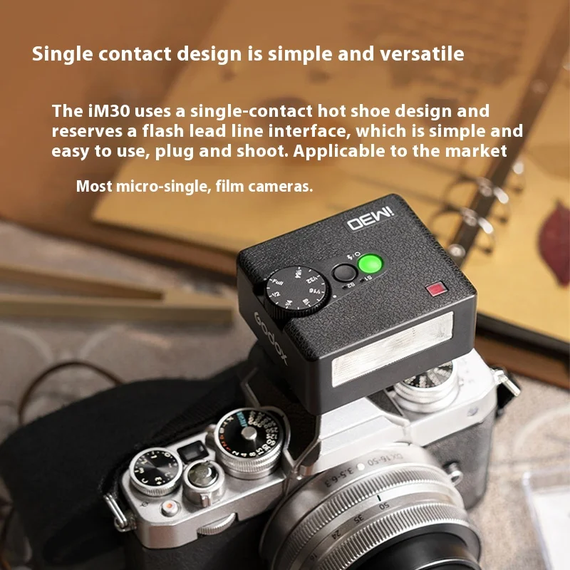 Godox iM30 Mini Portable Flash for Various Camera Models Output Levels 1/64 to Full for Godox iFlash Camera Outdoor on camera flash camera flash