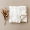 6 Layer Gauze Baby Blanket Lace Swaddle Wrap Soft Cotton Bath Towel Muslin Blanket for Newborn Bedding Items Stroller Bed Cover 1