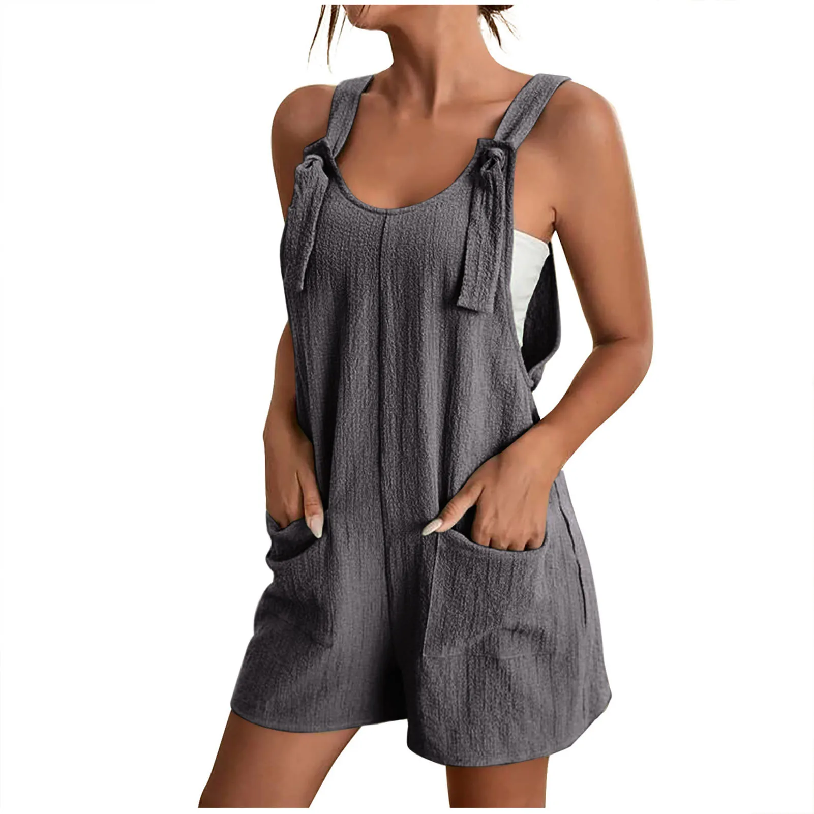 

Women's Wide-Leg Shorts Jumpsuit Personalized Cool Style Skin-friendly Shorts for Girls Female Women Daily Wear