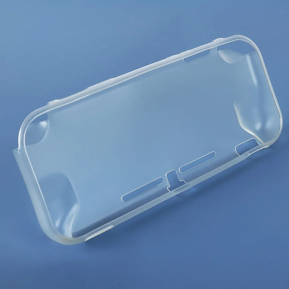 Crystal Clear TPU Skin Cover with Tempered Glass Screen Protector for Portable Gaming Console