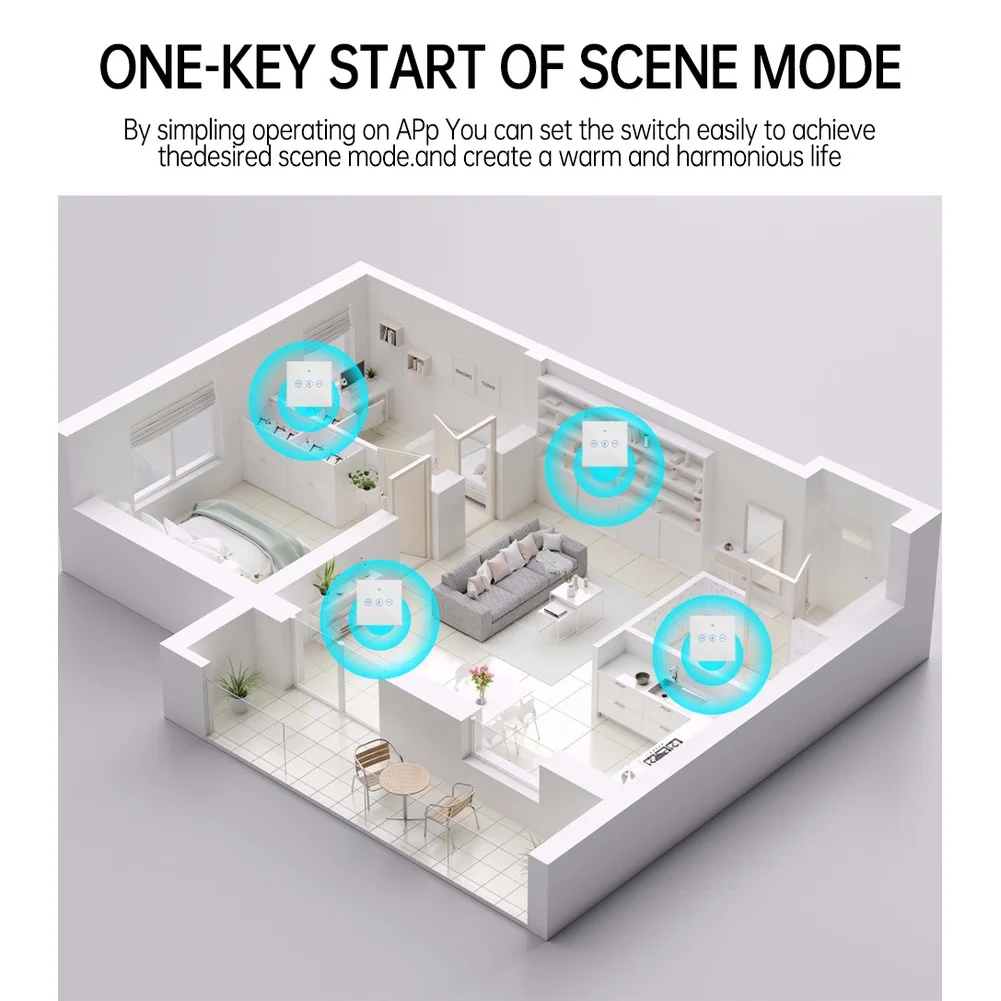 침실 WiFi 스마트 커튼 음성 제어 2.4G WiFi 연결 음성 어시스턴트 호환 스마트 스케줄링 타이머