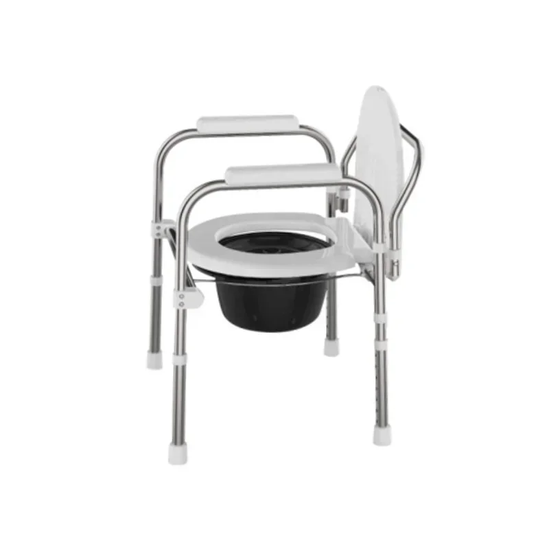 Portable Commode Chair for Seniors - Lightweight and DurableEasy-to-Fold Toilet Chair Perfect for Elderly Comfort and Mobility 4